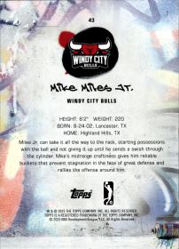 Mike Miles Jr. - Topps G League Base Set 2024-25, Nr. 43