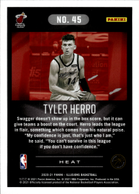 Tyler Herro - Panini Illusions Base Set 2020-21, Nr. 45