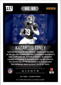 Kadarius Toney - Panini Illusions Base Set 2021, Nr. 69 – Rookie Card