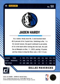 Jaden Hardy - Panini Donruss Base Set 2024-25, Nr. 50