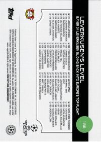 Leverkusen's Level - Topps UEFA Club Competitions Base Set 2024-25, Nr. 186