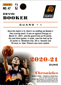 Devin Booker - Panini Chronicles Base Set 2020-21, Nr. 47
