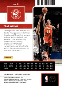 Trae Young - Panini Contenders Season Ticket 2021-22, Nr. 4
