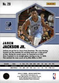 Jaren Jackson Jr. - Panini Mosaic Base Set 2020-21, Nr. 29