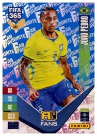 João Pedro - Panini Adrenalyn XL FIFA 365 Fan Favourites 2026-27, Nr. 433 – Blue, Insert