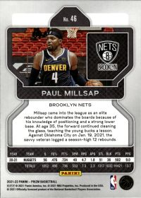 Paul Millsap - Panini Prizm Base Set 2021-22, Nr. 46
