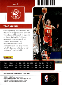 Trae Young - Panini Contenders Season Ticket 2021-22, Nr. 4