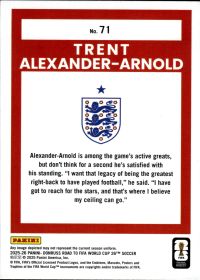 Trent Alexander-Arnold - Panini Donruss FIFA Road to World Cup Base Set 2025-26, Nr. 71 – Bronze