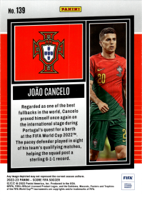 João Cancelo - Panini Score FIFA Base Set 2022-23, Nr. 139