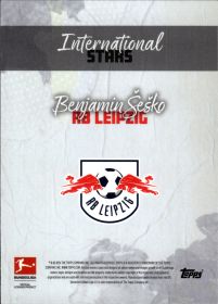 Benjamin Šeško - Topps Bundesliga International Stars Base Set 2023-24