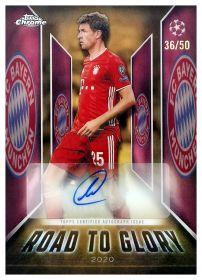 Thomas Müller - Topps Chrome UEFA Club Competitions Road to Glory Autographs 2025-26, Nr. RTG-TM – Autogramm, Nummeriert, Gold Refractor