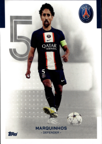 Marquinhos - Topps Paris Saint-Germain Official Team Set 2023-24, Nr. 5