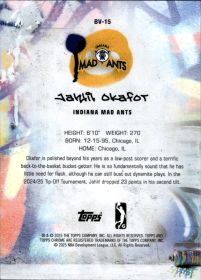 Jahlil Okafor - Topps G League BV 2024-25, Nr. BV-15 – Insert