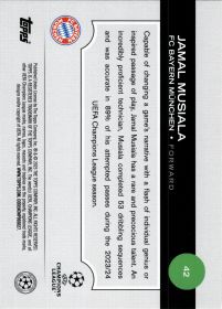 Jamal Musiala - Topps UEFA Club Competitions Base Set 2024-25, Nr. 42