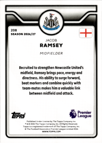 Jacob Ramsey - Topps Flagship Premier League Base Set 2026-27, Nr. 208