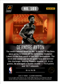 Deandre Ayton - Panini Illusions Base Set 2020-21, Nr. 103