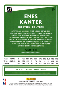 Enes Kanter - Panini Donruss Base Set 2020-21, Nr. 27