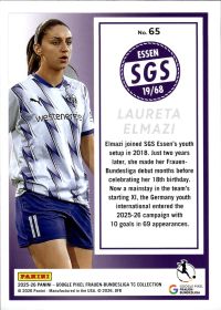 Laureta Elmazi - Panini Frauen-Bundesliga TC Collection Base Set 2025-26, Nr. 65