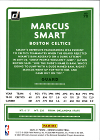 Marcus Smart - Panini Donruss Base Set 2020-21, Nr. 70