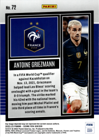 Antoine Griezmann - Panini Score FIFA Base Set 2022-23, Nr. 72