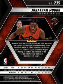Jonathan Mogbo - Panini Mosaic Base Set 2024-25, Nr. 235 – Rookie Card