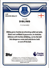 Tyler Dibling - Topps Flagship Premier League Base Set 2026-27, Nr. 128