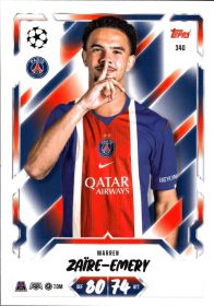 Warren Zaïre-Emery - Topps Match Attax UEFA Club Competitions Base Set 2026-27, Nr. 340