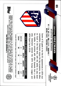 Antoine Griezmann - Topps Chrome UEFA Club Competitions Base Set 2022-23, Nr. 65
