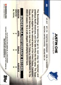 Justin Che - Topps Chrome Bundesliga Base Set 2022-23, Nr. 46