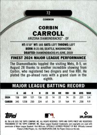 Corbin Carroll - Topps Finest Base Set 2025, Nr. 72