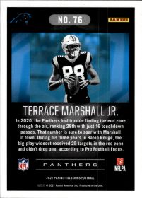 Terrace Marshall Jr. - Panini Illusions Base Set 2021, Nr. 76 – Rookie Card