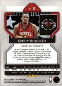 Avery Bradley - Panini Prizm Base Set 2021-22, Nr. 109