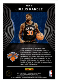 Julius Randle - Panini Illusions Base Set 2021-22, Nr. 9
