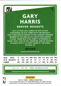 Gary Harris - Panini Donruss Base Set 2020-21, Nr. 2