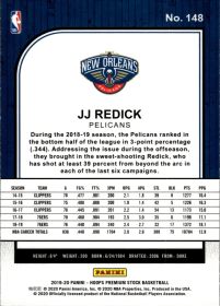 JJ Redick - Panini Hoops Premium Stock Base Set 2019-20, Nr. 148