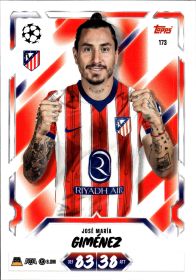 José María Giménez - Topps Match Attax UEFA Club Competitions Base Set 2026-27, Nr. 173