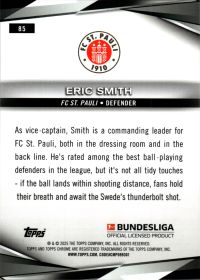 Eric Smith - Topps Chrome Sapphire Bundesliga Base Set 2024-25, Nr. 85