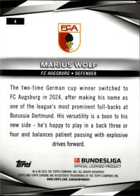 Marius Wolf - Topps Chrome Sapphire Bundesliga Base Set 2024-25, Nr. 4