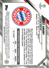 Serge Gnabry - Topps UEFA Champions League Base Set 2021-22, Nr. 163