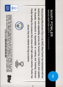 Mary Fowler - Topps Chrome UEFA Women's Champions League Base Set 2024-25, Nr. 69