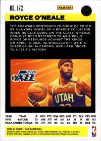 Royce O'Neale - Panini Flux Base Set 2020-21, Nr. 172