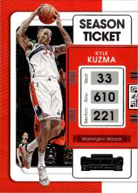 Kyle Kuzma - Panini Contenders Season Ticket 2021-22, Nr. 81