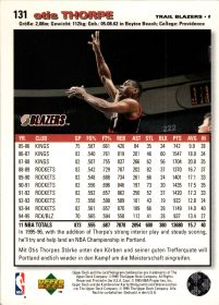 Otis Thorpe - Upper Deck Collector's Choice Base Set 1995-96, Nr. 131