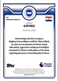 Diego Gómez - Topps Flagship Premier League Base Set 2026-27, Nr. 83