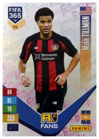 Malik Tillman - Panini Adrenalyn XL FIFA 365 Fan Favourites 2026-27, Nr. 379 – Insert
