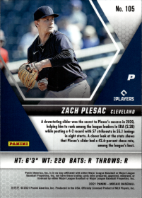 Zach Plesac - Panini Mosaic Base Set 2021, Nr. 105