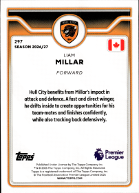 Liam Millar - Topps Flagship Premier League Base Set 2026-27, Nr. 297