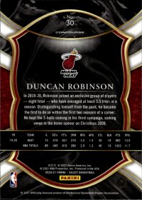 Duncan Robinson - Panini Select Concourse 2020-21, Nr. 30