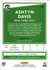 Ashtyn Davis - Panini Donruss Optic Base Set 2020, Nr. 145 – Rookie Card
