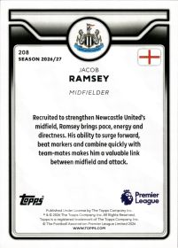 Jacob Ramsey - Topps Flagship Premier League Base Set 2026-27, Nr. 208